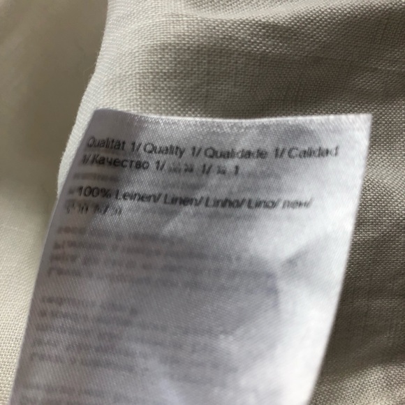 Escada Sport white linen button up shirt maxi dress womens 46 quiet luxury - Picture 11 of 15